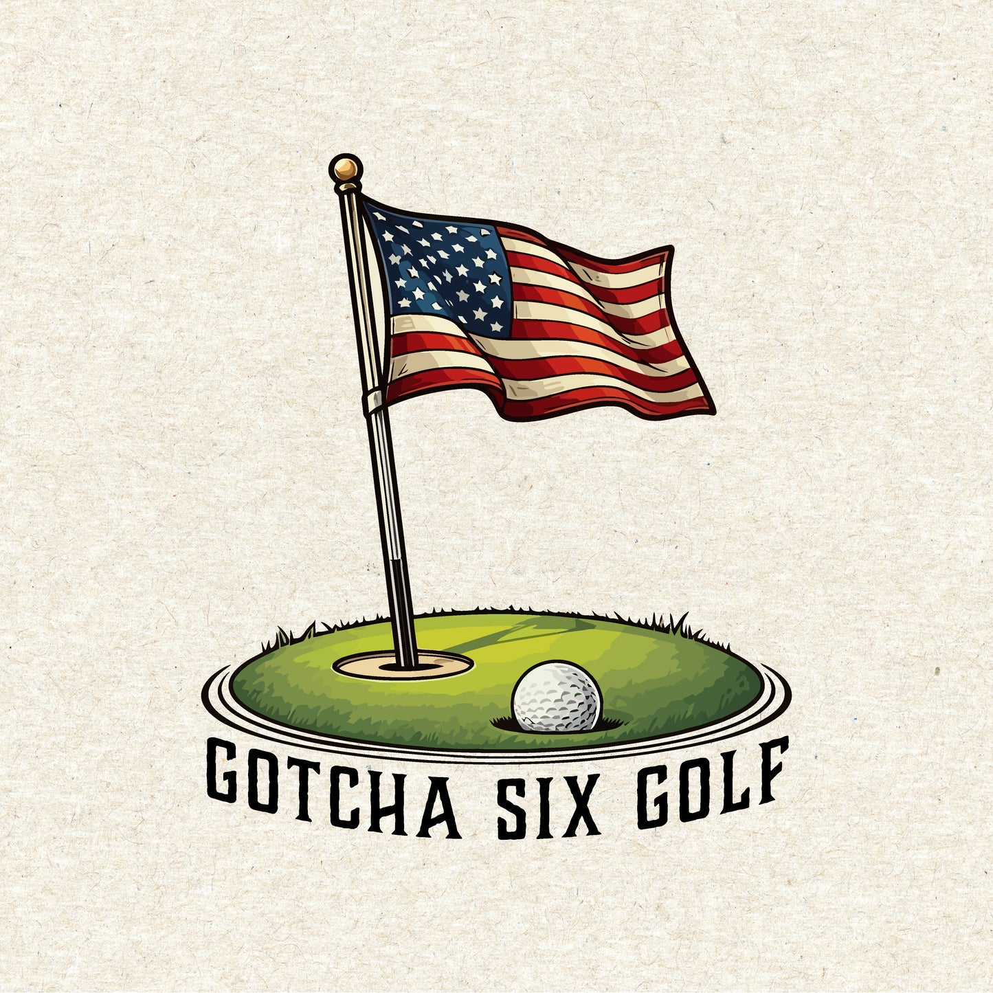 Gotcha Six Golf Hat / Sunday Green / Sunday Blue / Snapback / Law Enforcement & Military Golf Brand