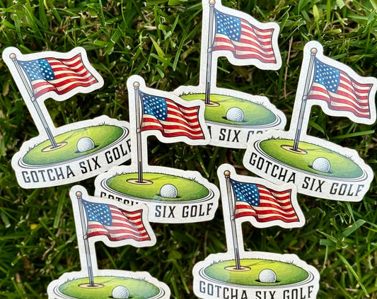 Golf Sticker Military, Law Enforcement, Golfer, Golfing, USA